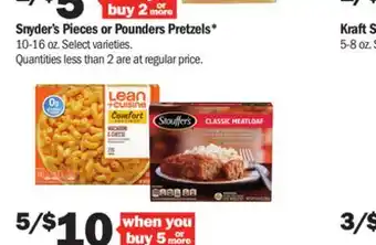 Meijer Stouffer's 8-12.87 oz. or lean cuisine frozen meals* 5-11.5 oz offer