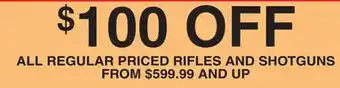 Dunham's Sports All regular priced rifles and shotguns offer