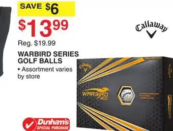Dunham's Sports Callaway warbird series golf balls offer