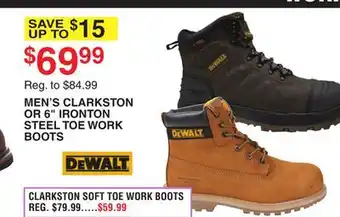 Dunham's Sports Dewalt clarkston soft toe work boots offer