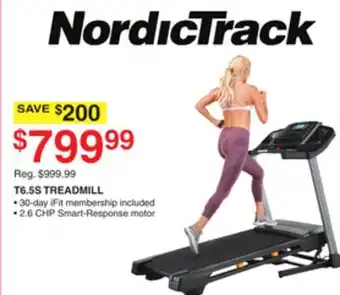 Dunham's Sports Nordictrack t6.5s treadmill offer