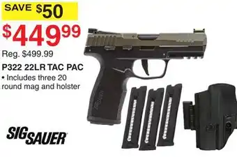 Dunham's Sports Sig sauer 22lr tac pac offer