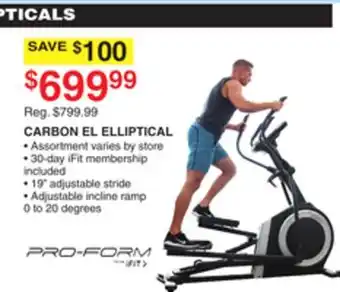 Dunham's Sports Pro-form carbon el elliptical offer