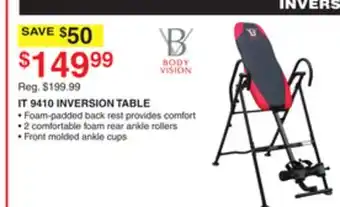 Dunham's Sports Body vision it 9410 inversion table offer
