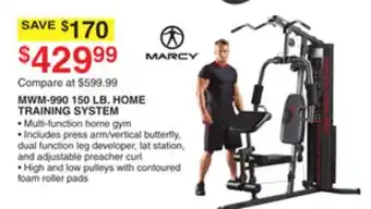 Dunham's Sports Marcy mwm 150 lb. home training system offer