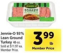 Safeway Jennie-O 93% Lean Ground Turkey offer