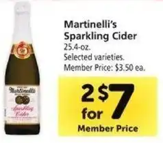 Safeway Martinelli's Sparkling Cider offer