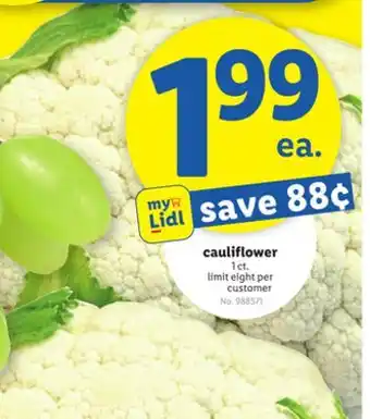 Lidl Cauliflower offer
