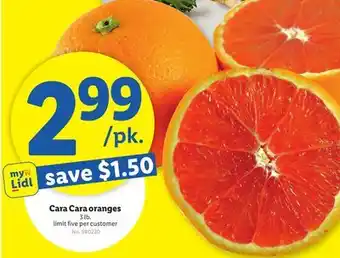 Lidl Cara cara oranges offer