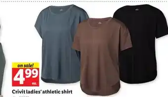 Lidl Crivit ladies' athletic shirt offer