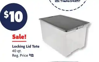 Family Dollar Locking lid tote offer