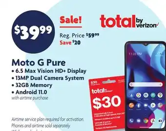 Family Dollar Moto g pure offer