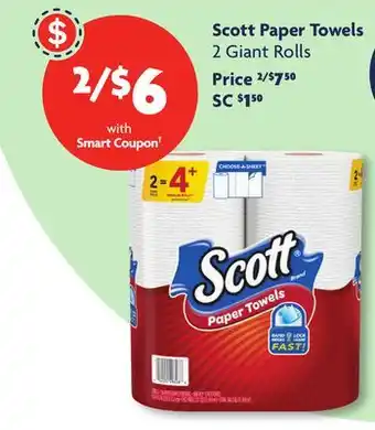 Family Dollar Scott paper towels offer