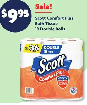 Family Dollar Scott comfort plus bath tissue offer