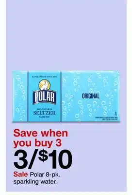 Target Polar 8-pk. sparkling water offer