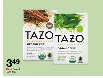 Target Select tazo tea offer