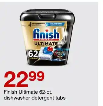 Target Finish ultimate 62-ct. dishwasher detergent tabs offer