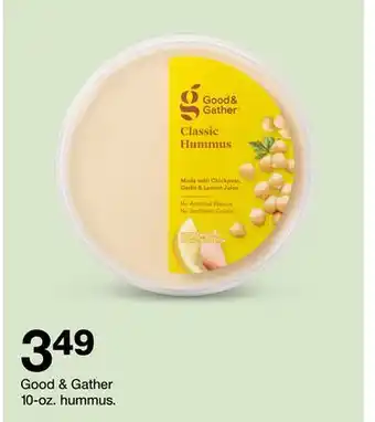 Target Good & gather 10-oz. hummus offer