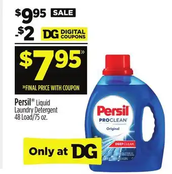 Dollar General Persil liquid laundry detergent offer