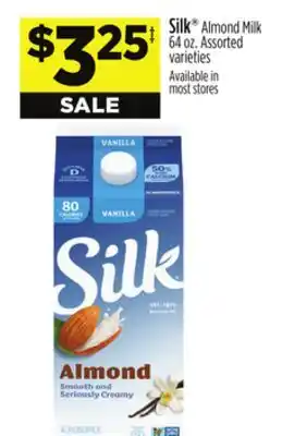 Dollar General Silk almond milk offer