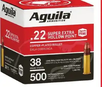 Big 5 Aguila 22lr high velocity hollow point ammo offer