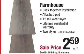 Menards Farmhouse offer