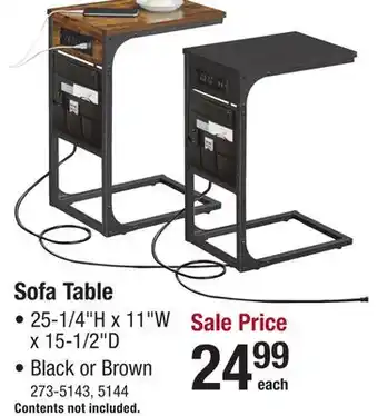 Menards Sofa table offer