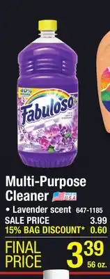 Menards Multi-purpose cleaner offer