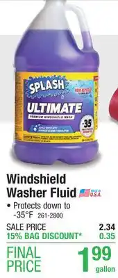 Menards Windshield washer fluid offer