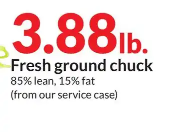 Hy-Vee Fresh ground chuck offer