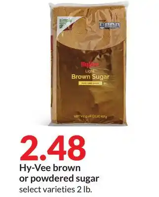 Hy-Vee Hy-vee brown or powdered sugar offer