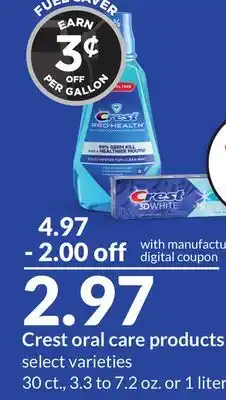 Hy-Vee Crest oral care products offer