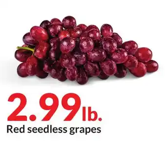 Hy-Vee Red seedless grapes offer