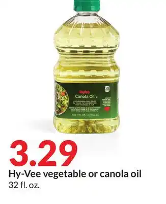 Hy-Vee Hy-vee vegetable or canola oil offer