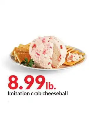 Hy-Vee Imitation crab cheeseball offer