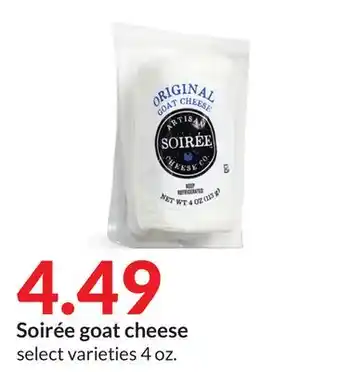 Hy-Vee Soirée goat cheese offer