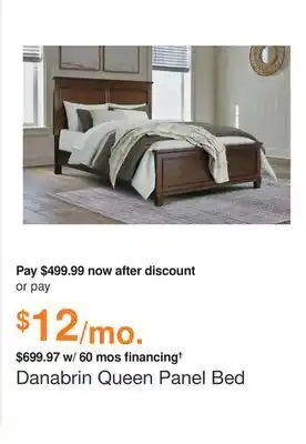 Ashley Furniture Danabrin queen panel bed offer