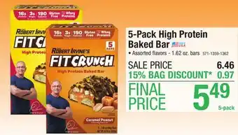 Menards Robert irvine's 5-pack high protein baked bar offer