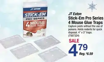 Ace Hardware Jt eaton stick-em pro series 4 mouse glue traps offer