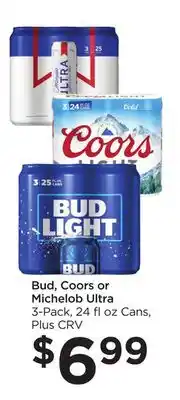 Food 4 Less Bud, coors or michelob ultra offer