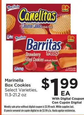 Food 4 Less Marinella box cookies offer