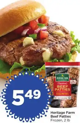 Food 4 Less Heritage farm beef patties offer