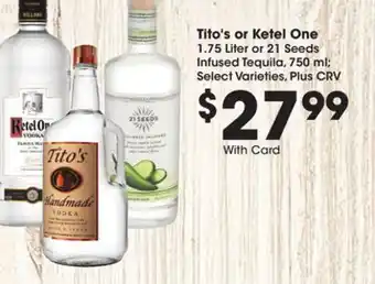 Ralphs Tito's or ketel one offer