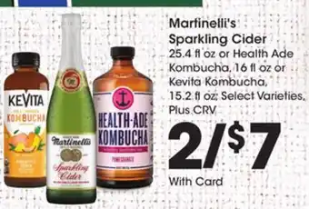 Ralphs Martinelli's sparkling cider offer