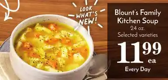 Pavilions Blount's family kitchen soup offer