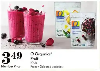 Pavilions O organics fruit offer