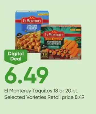 Stater Bros El monterey taquitos offer