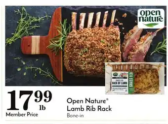Pavilions Open nature lamb rib rack offer
