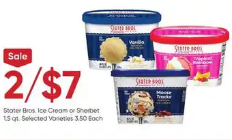 Stater Bros Stater bros. ice cream or sherbet offer