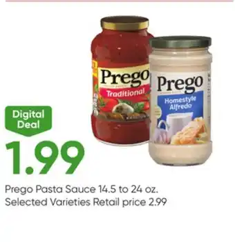 Stater Bros Prego pasta sauce offer